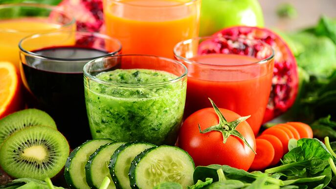مشروبات الفاكهة والخضروات على نظام الشرب